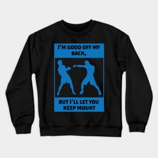 Boxer Boxing Gloves Outfit with a Quote Funny Boxing Crewneck Sweatshirt